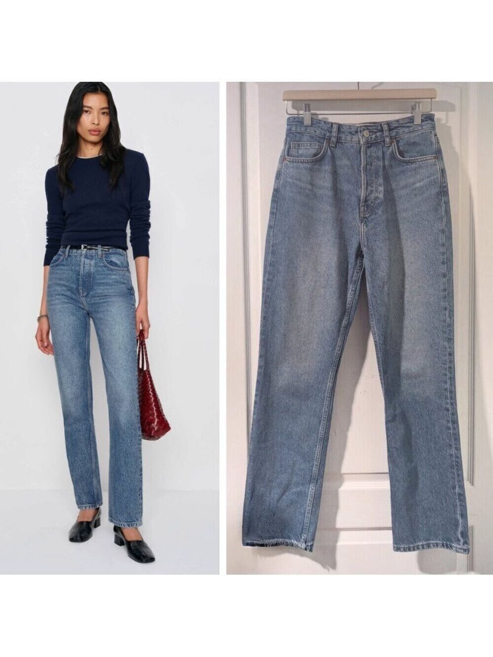 Reformation | Cynthia High Rise Straight Jeans - Colorado Wash